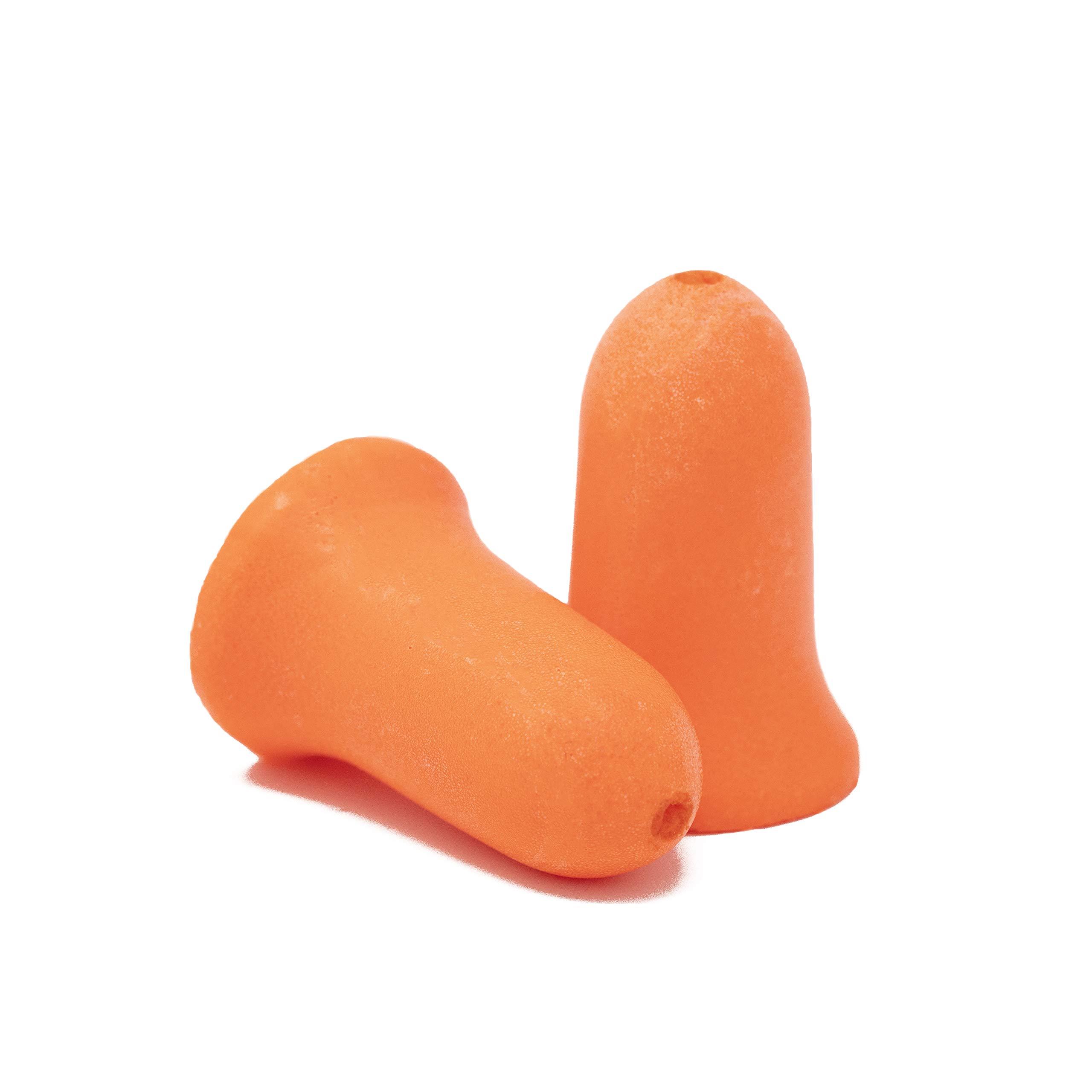 Plugfones Plugfones Basic Earplug-Earbud Hybrid - Noise Reducing Earphones - Orange