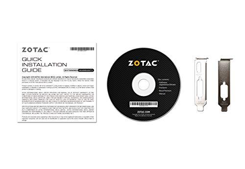 ZOTAC ZOTAC GeForce GT 710 2GB DDR3 PCI-E2.0 DL-DVI VGA HDMI Passive Cooled Single Slot Low Profile Graphics Card (ZT-71302-20L)