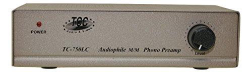 TEC Technolink TC-750LC Audiophile RIAA Phono Preamp with Output Level Control, 85dB S/N; Black or Silver, Your Choice (Silver)