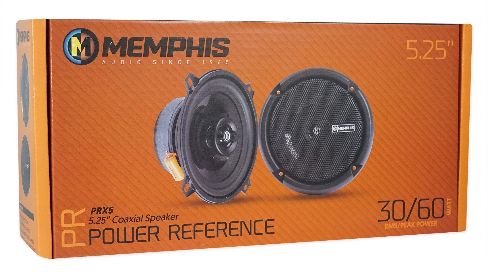 Memphis Memphis (4) Audio PRX5 5.25" 60 Watt 2-Way Car Audio Speakers w/Pivot Tweeters