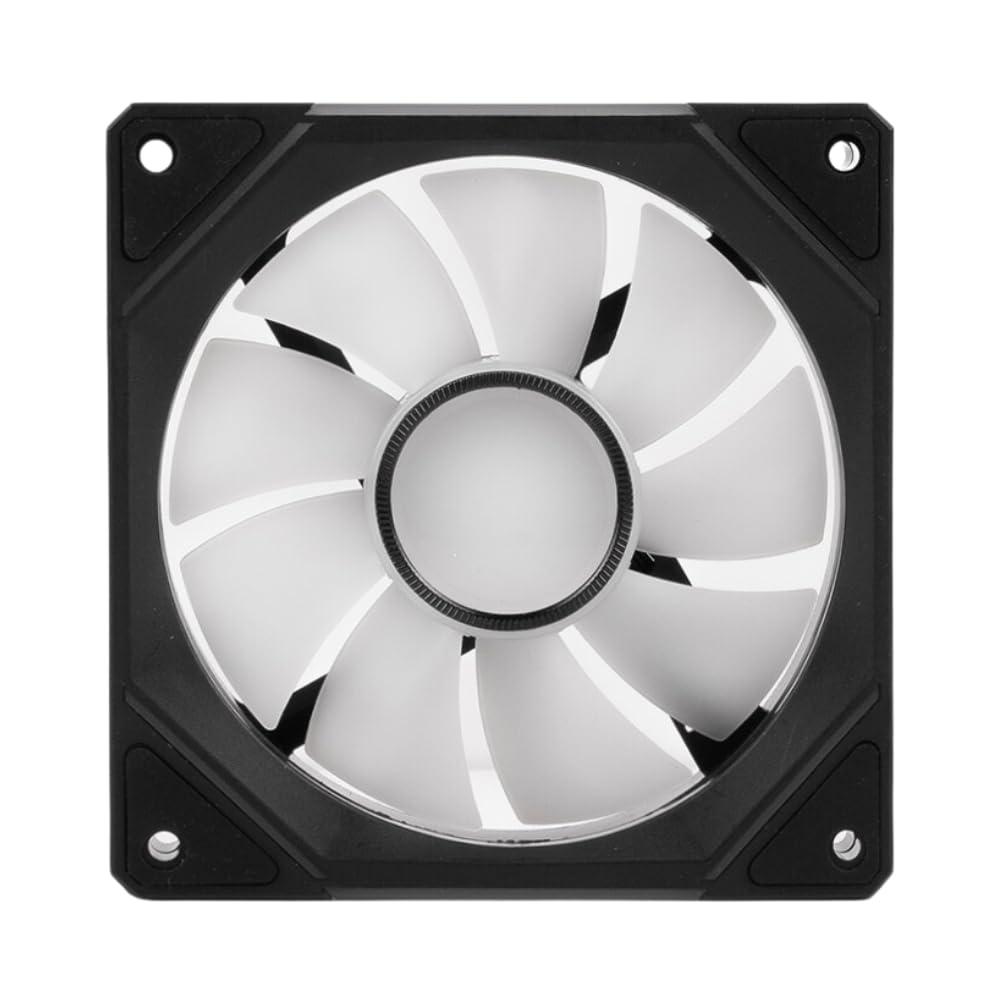 Cooler Power Cooler Power 120mm Black Mirror RGB Fans, Premium PC Fans, High Airflow, Ultra-Quiet Speed Control (PWM), Universal RGB SYNC(Aura, Fusion, Mystic) (Black, 3 Pack)