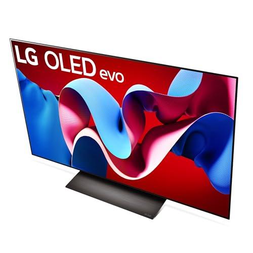 LG LG 48-Inch Class OLED evo C4 Series Smart TV 4K Processor Flat Screen with Magic Remote AI-Powered with Alexa Built-in (OLED48C4PUA, 2024),Black
