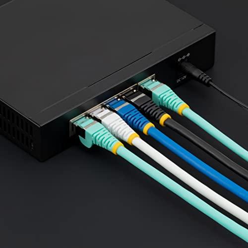 StarTech.com StarTech.com 9ft CAT6a Ethernet Cable - Low Smoke Zero Halogen (LSZH) - 10 Gigabit 500MHz 100W PoE RJ45 S/FTP Blue Network Patch Cord Snagless w/Strain Relief (NLBL-9F-CAT6A-PATCH)