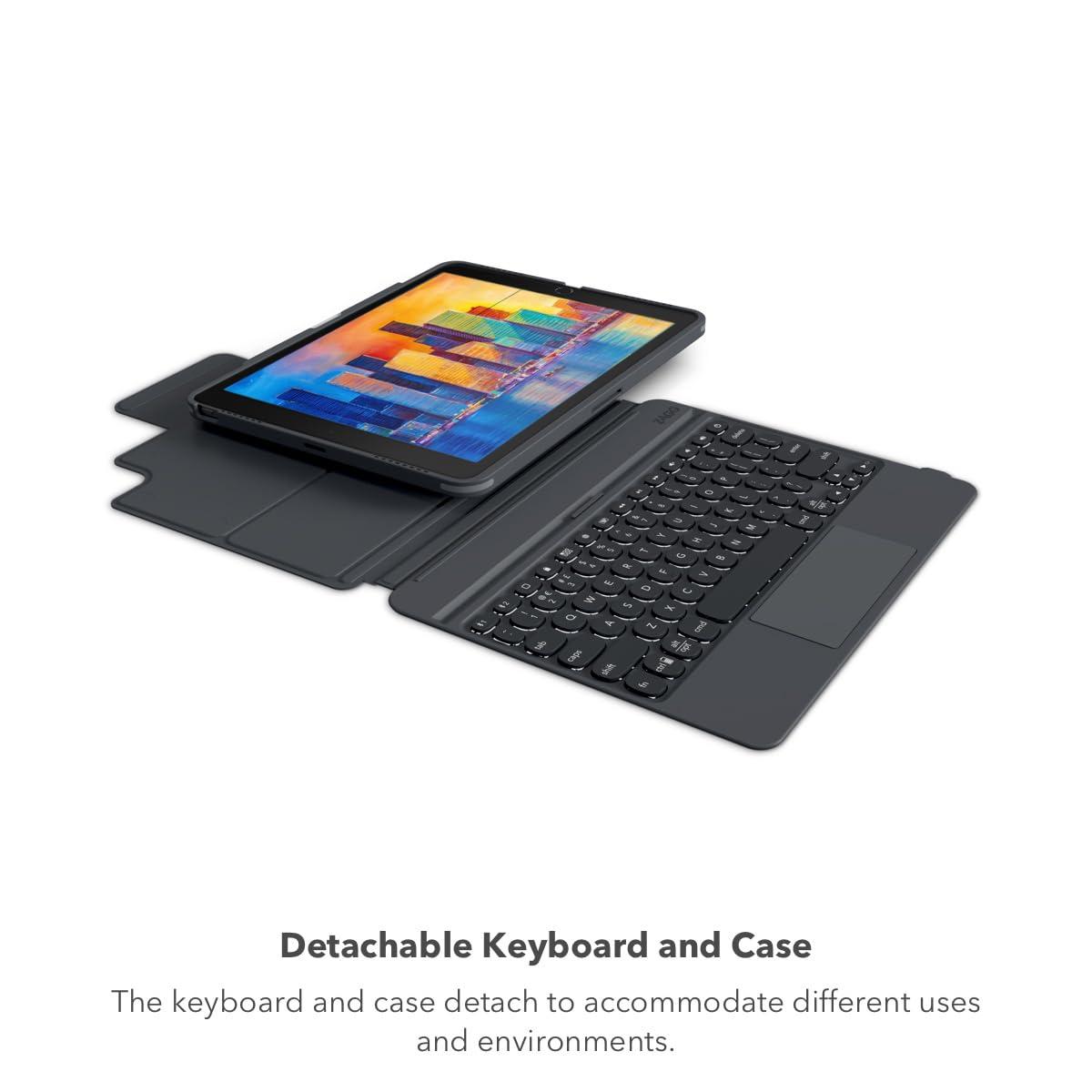 ZAGG ZAGG - Pro Keys Wireless Keyboard with Trackpad and Detachable Case - Compatible with The Apple iPad 10.2\"(Gen 7,8,9) - Charcoal