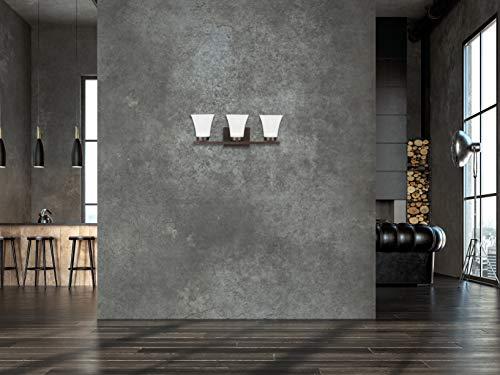 Seagull Seagull 4411603-710 Three Light Bath Fixture, Bronze/Dark