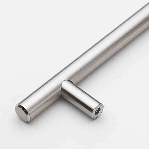 GlideRite Hardware GlideRite Hardware 5012-228-SS-10 9 inch Cc Stainless Steel 12 inch Long Solid Handle bar Pulls 10 Pack