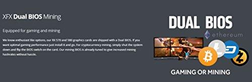 XFX XFX Radeon RX 580 GTS Black Edition 1425MHz OC+, 8GB GDDR5, VR Ready, Dual BIOS, 3xDP HDMI DVI, AMD Graphics Card (RX-580P8DBD6)