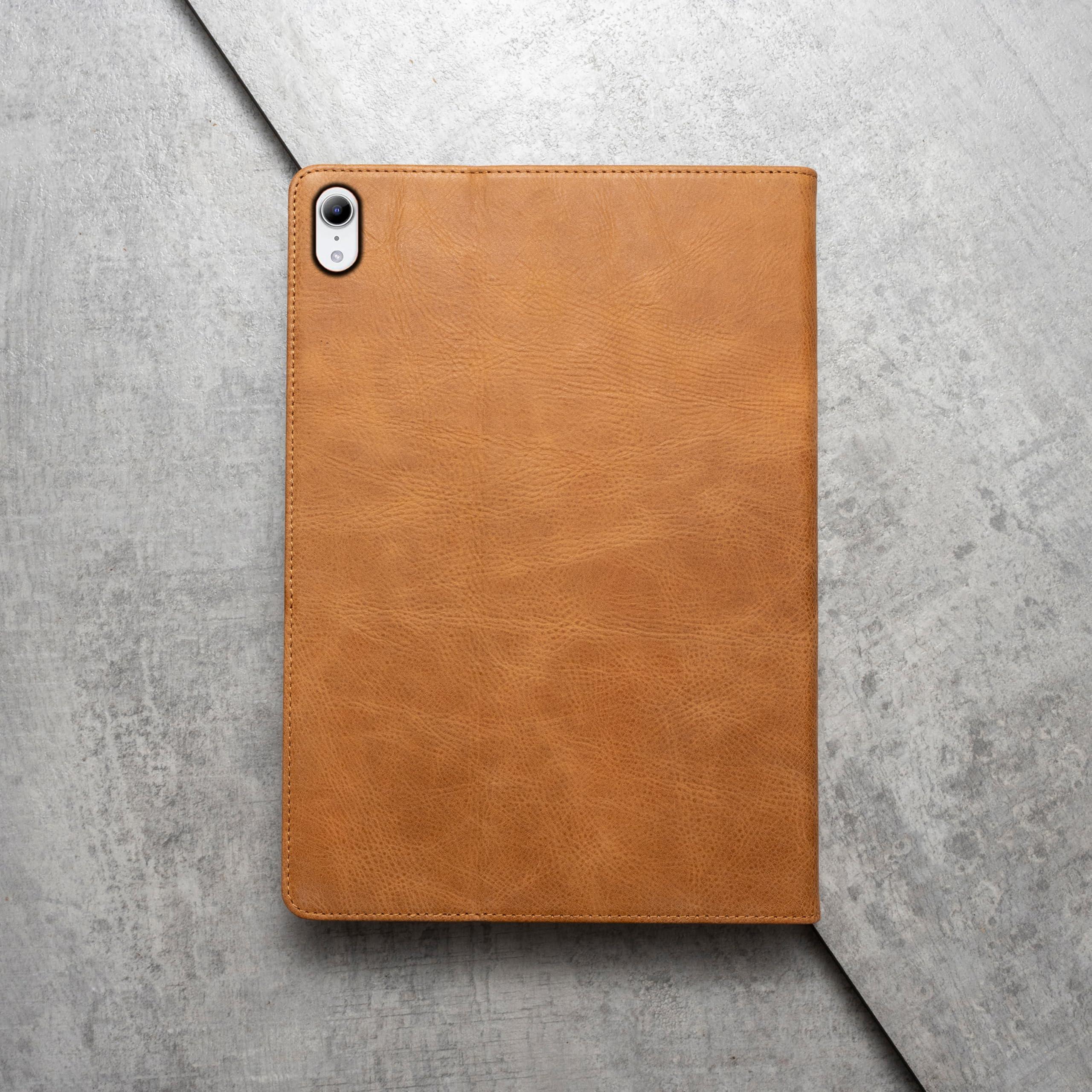 Porter Riley Porter Riley - Leather Case Compatible with iPad Air 11" 6th Gen 2024 Release. Premium Genuine Leather Stand/Cover/Flip Case (Tan)