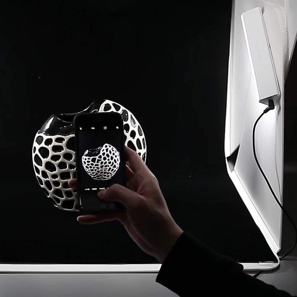 foldio foldable studio Foldio3 + Halo Bars + TRIPOD50V (25" All-in-one Portable Foldable Photo Shooting Studio Light Box with LED Lightning Kit + Heavy Duty Aluminum Tripod/Pan Bar Included) by ORANGEMONKIE