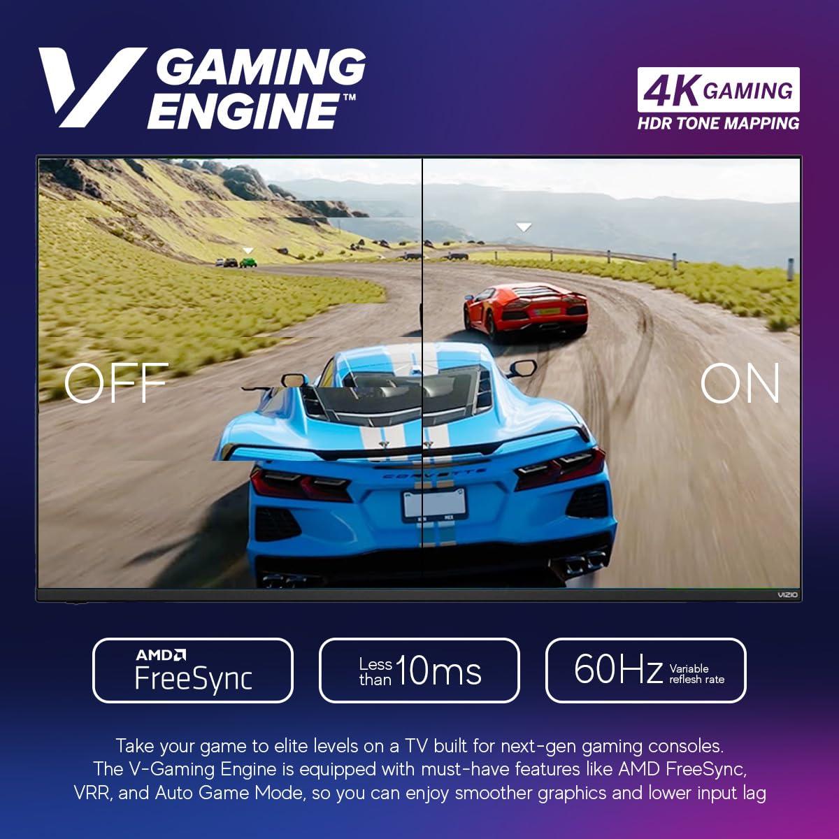 VIZIO VIZIO 70-inch V-Series Full Array LED 4K UHD Smart TV, HDR10+, IQ Active, V-Gaming Engine, with Apple Airplay and Chromecast Built-in + Free Wall Mount (No Stand) - V705X-J01 (Renewed)