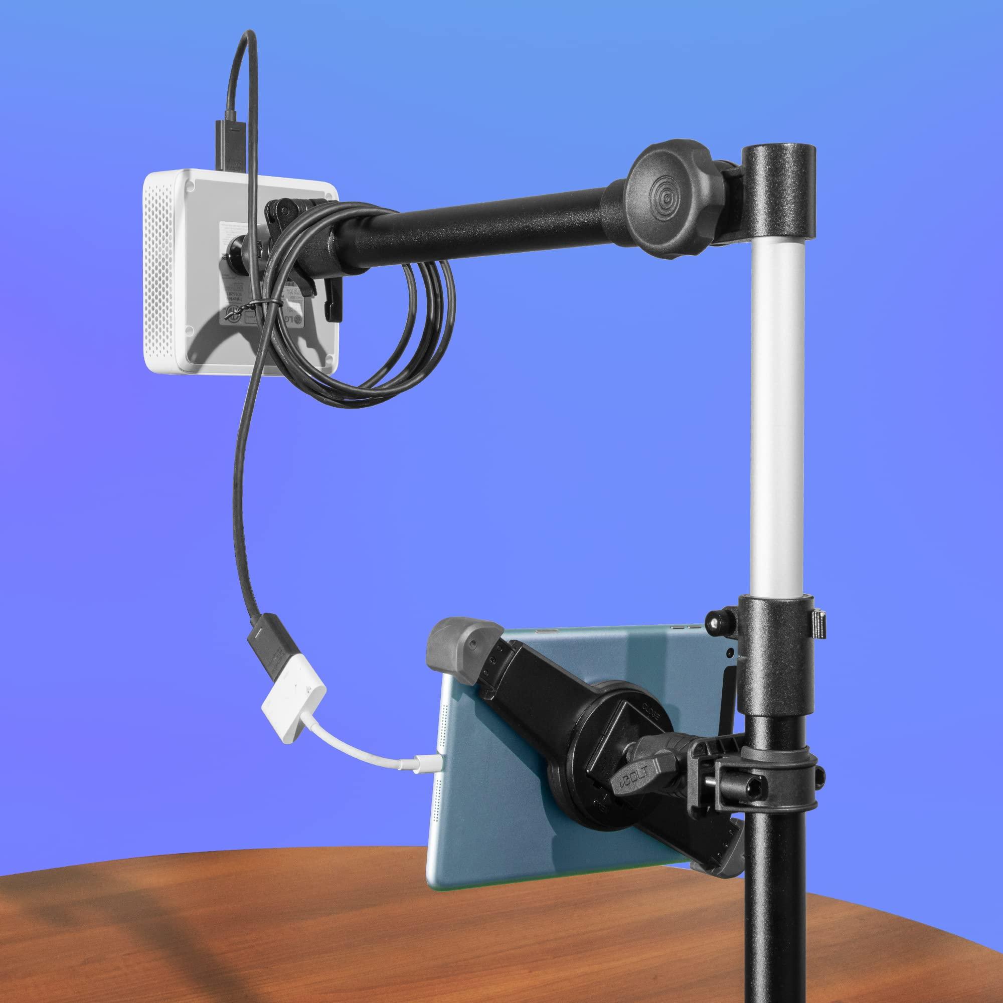 iBOLT iBOLT Stream-Cast Overhead Camera Rig Desk Mount for DSLR Cameras- with a Multi-Angle Telescoping Arm and 20 Camera Screw Attachment- for Top Down and Front Facing Photography