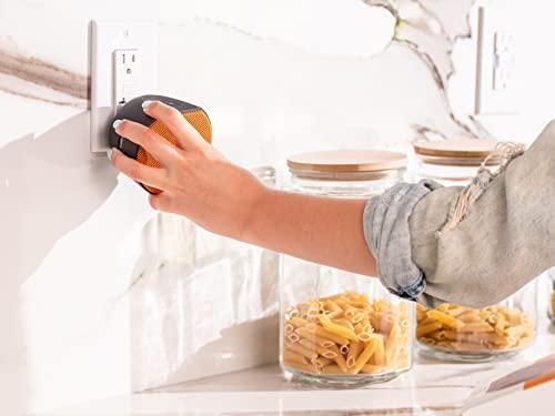 OC Acoustic OC Acoustic Newport Plug-in Outlet Speaker with Bluetooth 5.1 and Built-in USB Type-A Charging Port (Orange/Black)