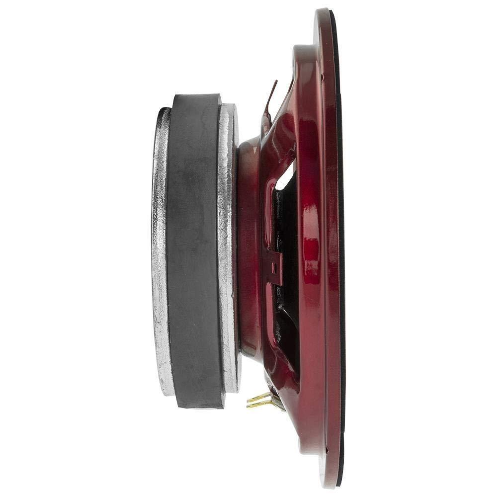 DS18 DS18 PRO-X6.4BMSL Slim Loudspeaker - 6.5", Midrange, Red Aluminum Bullet, 500W Max, 250W RMS, 4 Ohms - Premium Quality Audio Door Speakers for Car or Truck Stereo Sound System (1 Speaker) (Renewed)