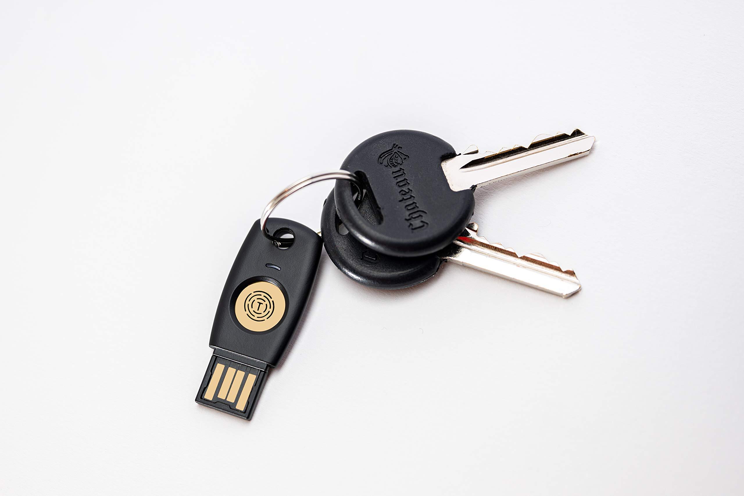 Trustkey FIDO2 U2F Security Key Passkey Two-Factor Authentication (2FA) USB Key PIN+Touch (Non-Biometric) USB-A Type TrustKey T110