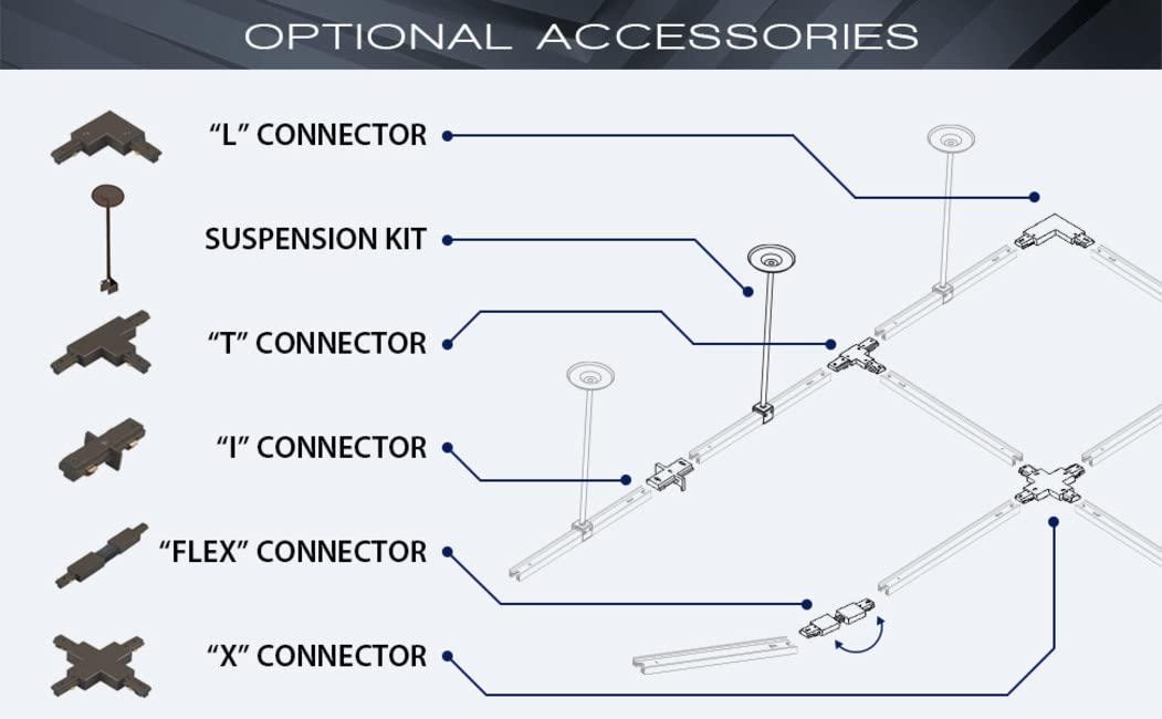 WAC Lighting WAC Lighting, HT-180 Low Voltage Track Head 50W in White for L Track