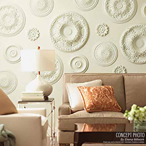 Ekena Millwork Ekena Millwork CM12RE Reece Ceiling Medallion, 12"OD x 1 3/4"P (Fits Canopies up to 2 3/8"), Factory Primed