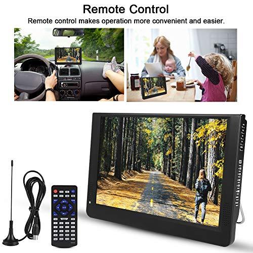Wendry Wendry 12 in Portable Smart TV, 1080P Full HD Digital Television ATSC Portable TV, Color Screen 1080P Car Digital TV, Portable Digital TV for Car or Home