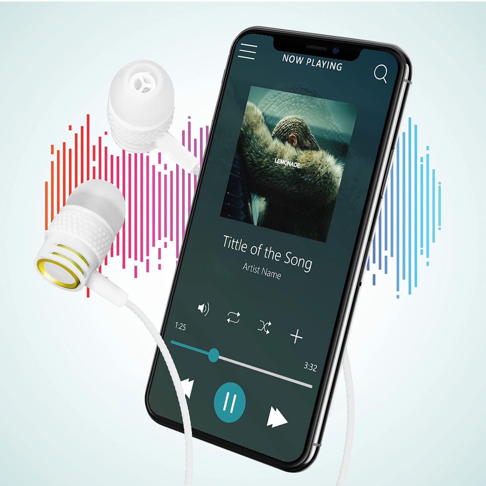 UrbanX OEM Amazing Stereo Headphones for Samsung Galaxy A12 Titanium Grey - with Microphone (US Version with Warranty) (US Version with Warranty)