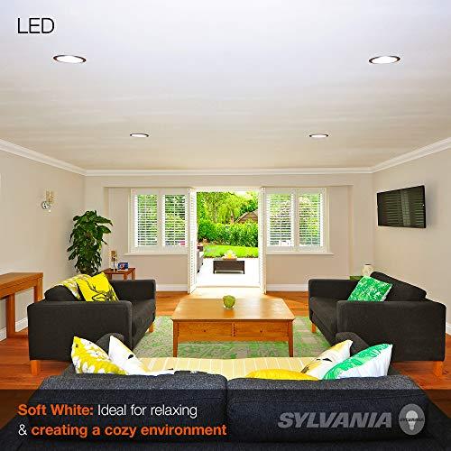 LEDVANCE SYLVANIA LED Recessed Downlight 4" RT Kit, E26 Socket Screw Medium Base, 65W Equivalent, Dimmable, 4000K Cool White, 1 pack