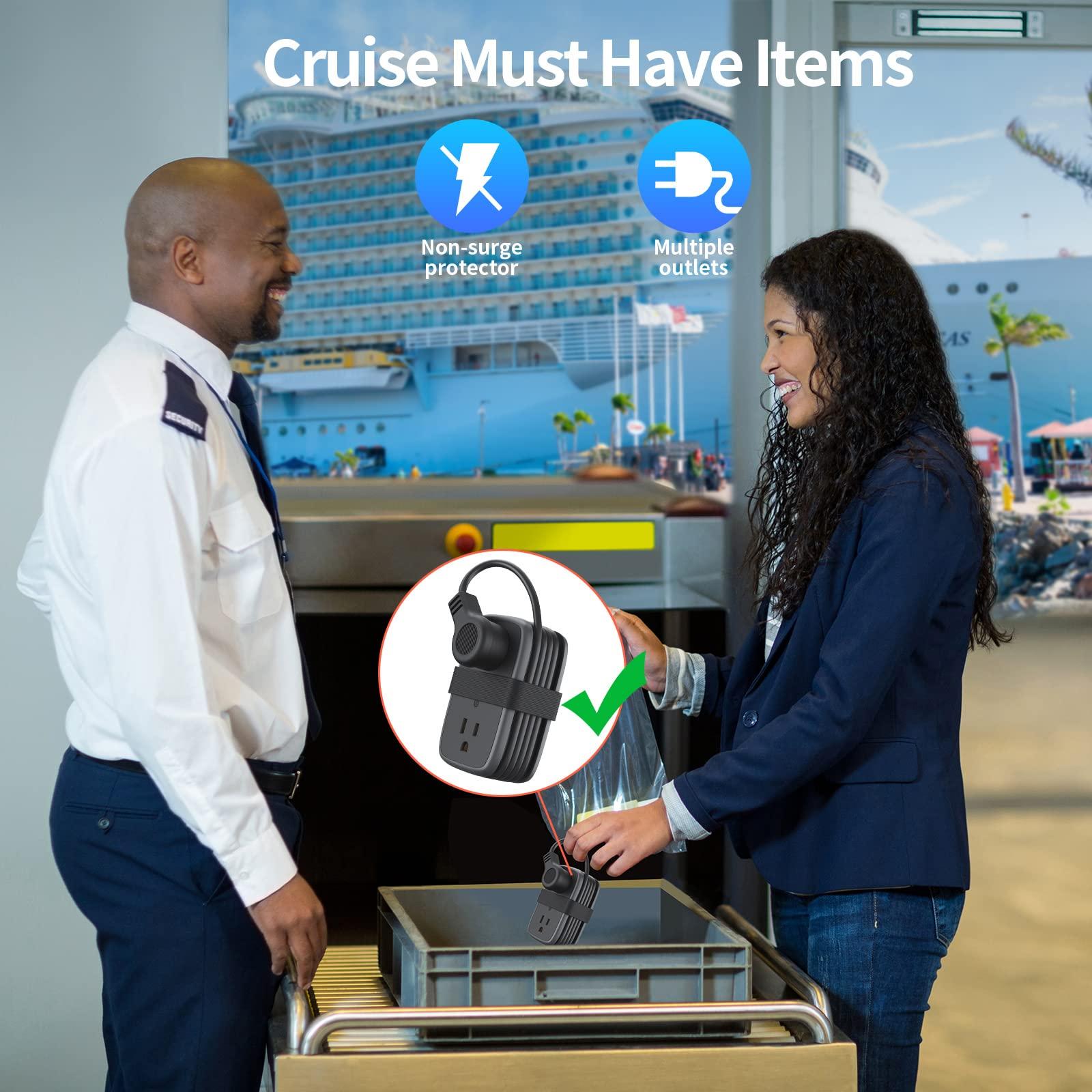 NTONPOWER Travel Power Strip with USB C, 2 Pack, GAN 63W USB-C Port, 4 Outlets 2 USB (1 USB-C), 4 ft Extension Cord Retractable, Compatible with Phone, MacBook Pro, ipad and Bank Hotel Nightstand Desktop Dorm