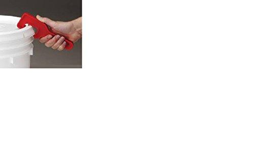 Linzer Linzer 5425 Lid Opener with Header, 5 Gal, Plastic, Polyethylene, Large, Orange