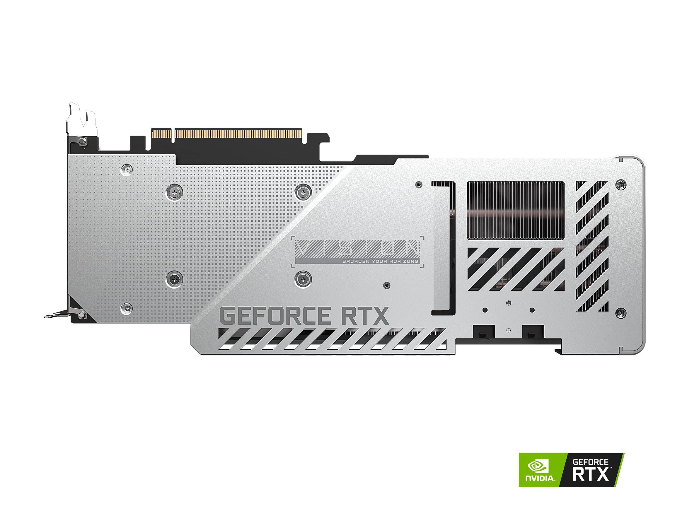 GIGABYTE GIGABYTE GeForce RTX 3070 Ti Vision OC 8G Graphics Card, WINDFORCE 3X Cooling System, 8GB 256-bit GDDR6X, GV-N307TVISION OC-8GD Video Card