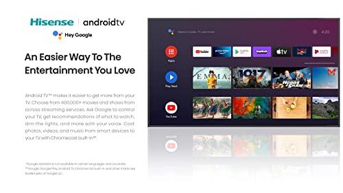 Hisense Hisense A4 Series 40-Inch Class FHD Smart Android TV with DTS Virtual X, Game & Sports Modes, Chromecast Built-in, Alexa Compatibility (40A4H, 2022 New Model) Black