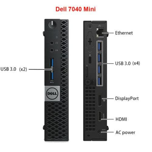 Optiplex Dell OptiPlex 7050 Micro Form Factor Desktop Computer, Intel Core i7-7700 up to 4.20 GHz, 16GB DDR4 RAM, 512GB Solid State Drive, Windows 10 Pro (Renewed)