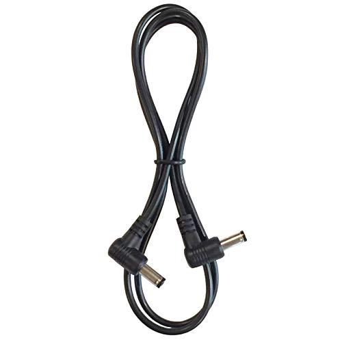 Keen Eye (3) Pack 3 Foot Right Angle DC Power 5.5mm x 2.1mm Patch Cables Wire Male to Male