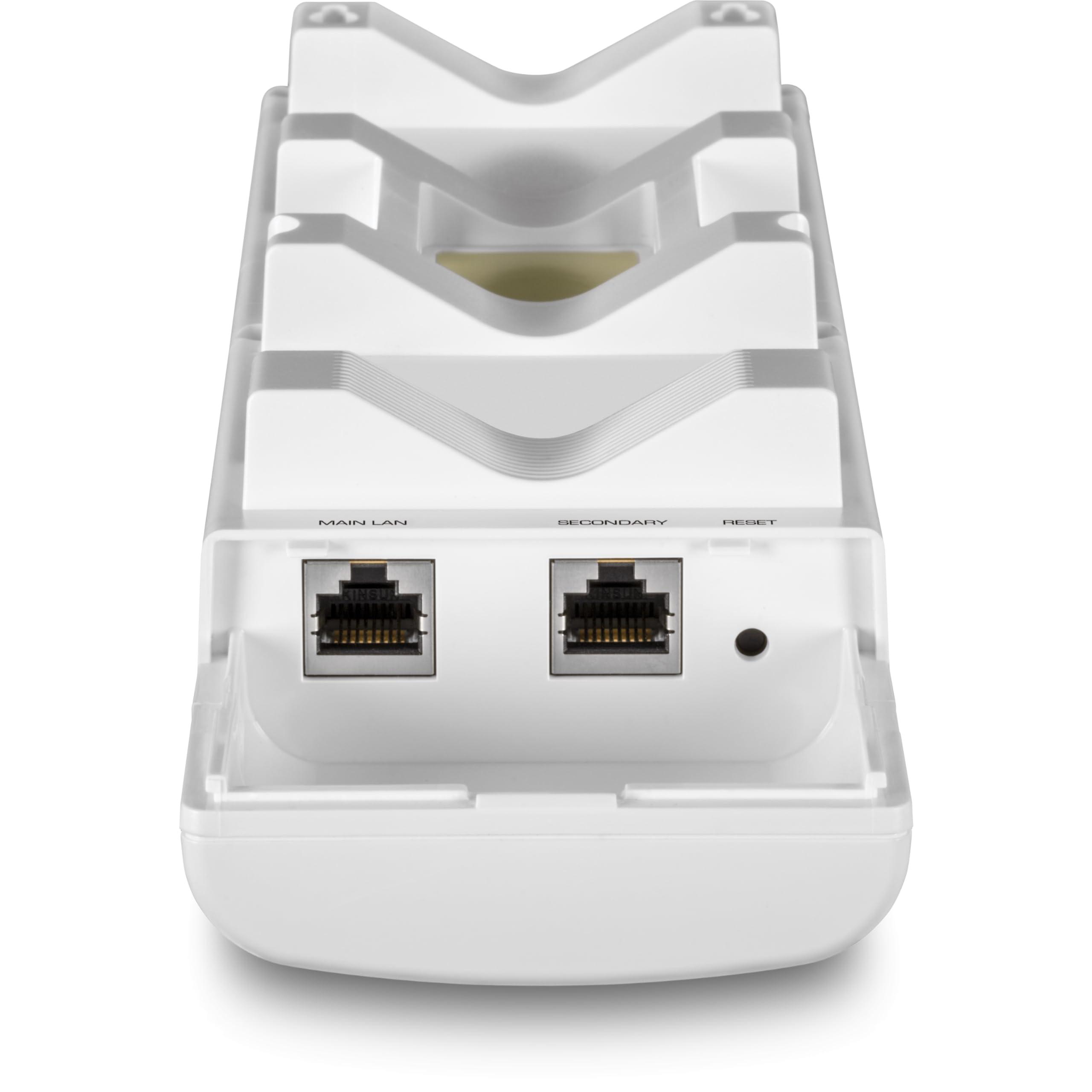 TRENDnet TRENDnet 14 dBi WiFi 6 AX1200 Outdoor Directional PoE Access Point, TEW-940APBO, 5GHz WiFi 6 Point-to-Point Bridge, 1 x Gigabit PoE (in) Port, and 1 x Gigabit Port, 14 dBi Directional Antenna, White