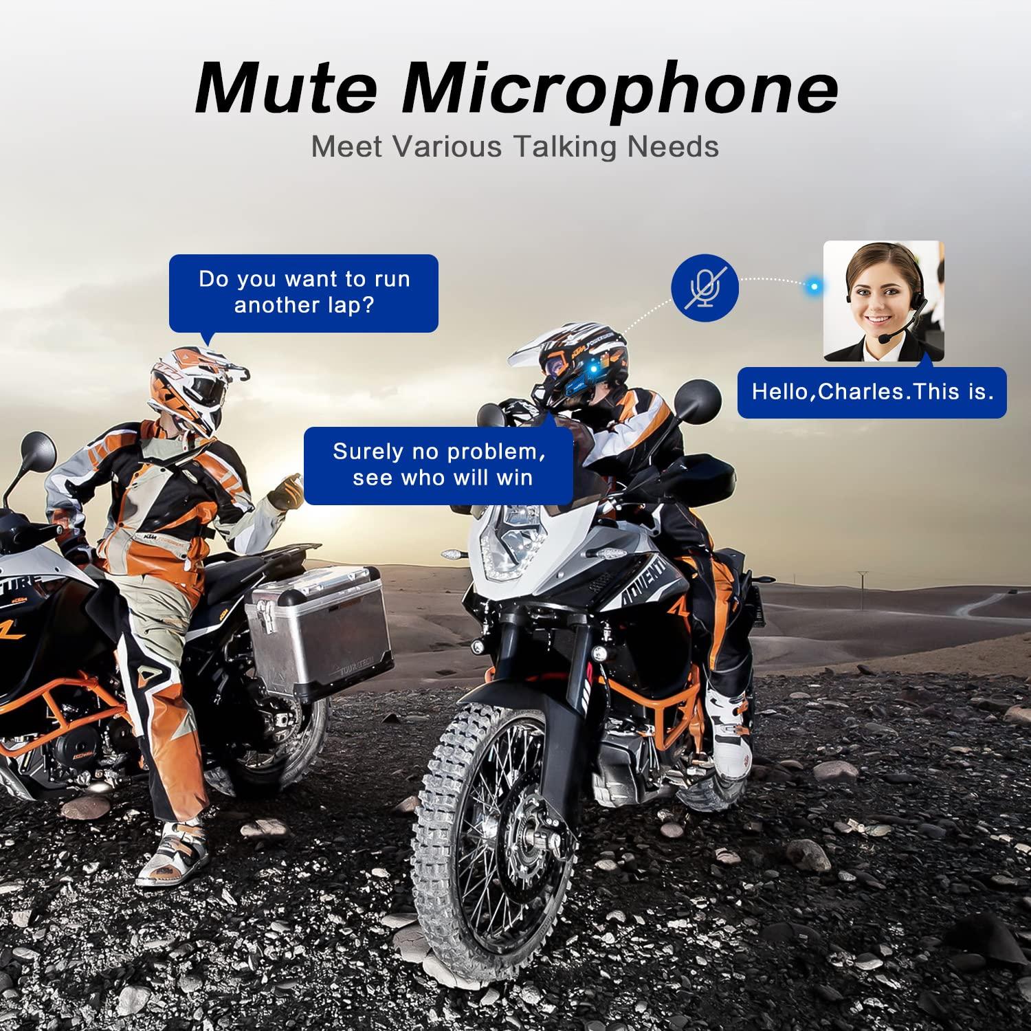 Fodsports Fodsports Save $54 on 1 Pack M1-S PRO + 2 Pack M1-S Plus Motorcycle Bluetooth Headset Up to 8 Riders Helmet Intercom with Music Sharing Motorcycle Bluetooth Intercom