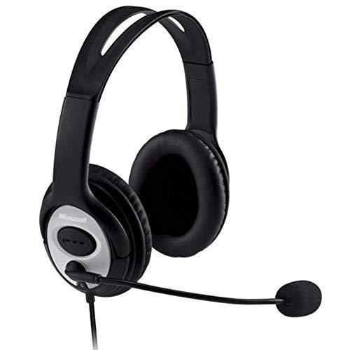 Microsoft Microsoft LifeChat LX-3000 Headset (JUG-00013) with Clear stereo sound, Plug and Play, Noise-cancelling Microphone for Laptop/PC, Over-Ear