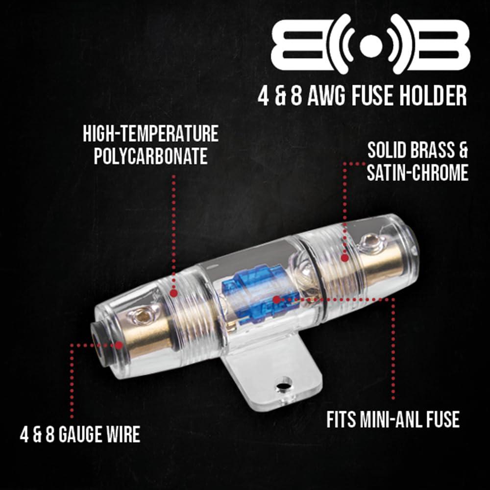 BELVA Belva True 4 Gauge AWG Premium CCA Complete Amplifier Wiring Kit with OFC 2-Channel RCA Cable - BAK42 RED