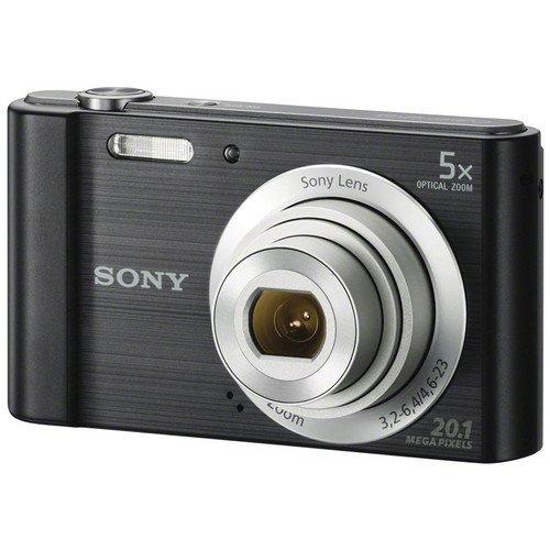 Sony Sony Cyber-Shot DSC-W800 Digital Camera (Black) + 32GB Pixi-Basic I3ePro Accessory Bundle (Renewed)
