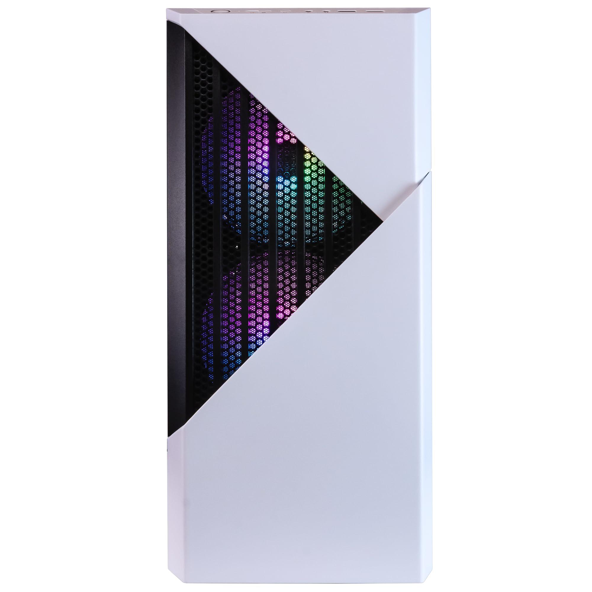 Periphio Periphio Castle Prebuilt Gaming PC - AMD Ryzen 7 5700G CPU (4.6GHz Turbo) | Radeon Vega 8 iGPU (4GB) | 1TB M.2 NVMe SSD Storage | 16GB DDR4 RAM | Windows 10 Gaming Desktop Computer | 5G-WiFi + BT