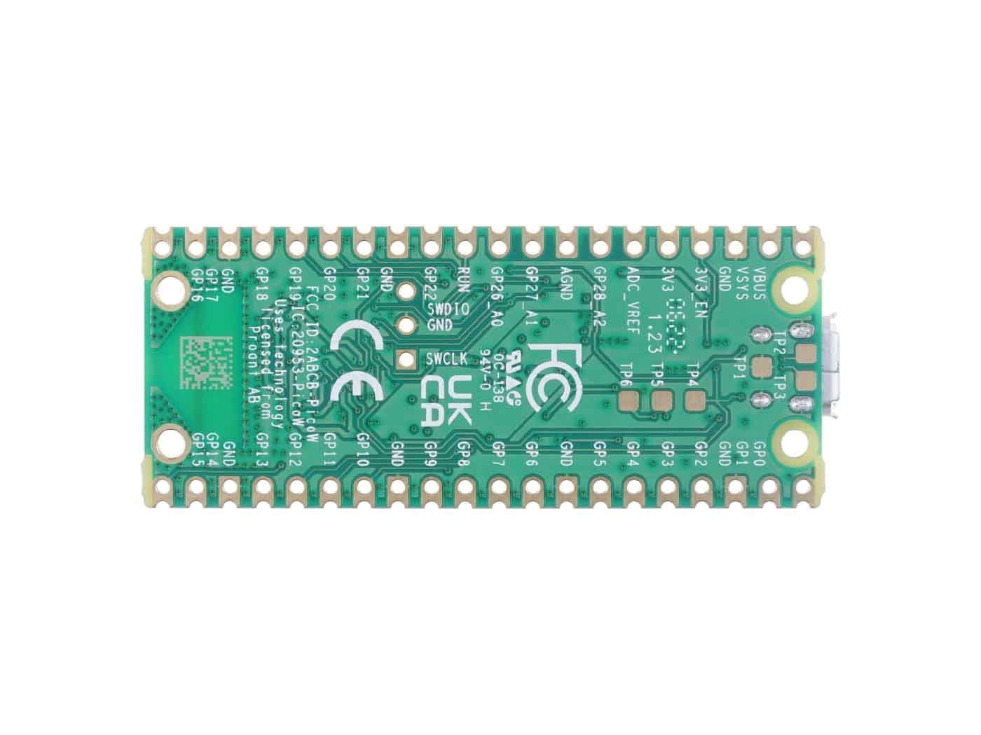 seeed studio Raspberry Pi Pico W - Raspberry Pi RP2040 chip, Wi-Fi & Bluetooth 5.2 Supported, Beginner-Friendly microcontroller, Small & Flexible Design