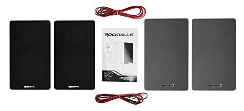 Rockville Rockville 2 RockShelf 54B 360W Black 5.25" Home Theater Bookshelf Speakers/4 Ohm