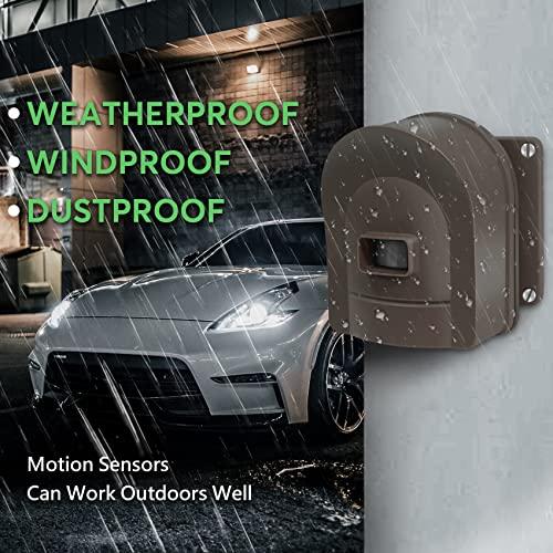H HOSMART 1/2 Mile Hosmart Driveway Alarm Wireless Sensor System & Driveway Sensor Alert System Weatherproof Security Outdoor Motion Sensor & Detector(1 Receiver & 4 Sensors)