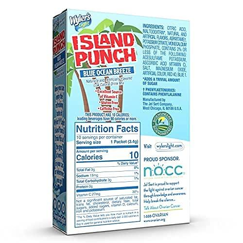 Wyler's Light Wyler's Light Island Punch, 10 CT (Pack of 6) (Blue Ocean Breeze)