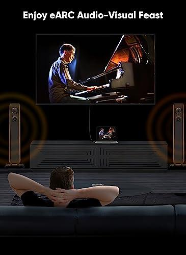 CableCreation CableCreation eARC HDMI Cable 8K, HDMI to HDMI Cable for PS4 (48Gbps, 8K/60Hz) - 3.3 Feet, eARC HDR HDCP 2.2 2.3 Compatible with 4K Devices