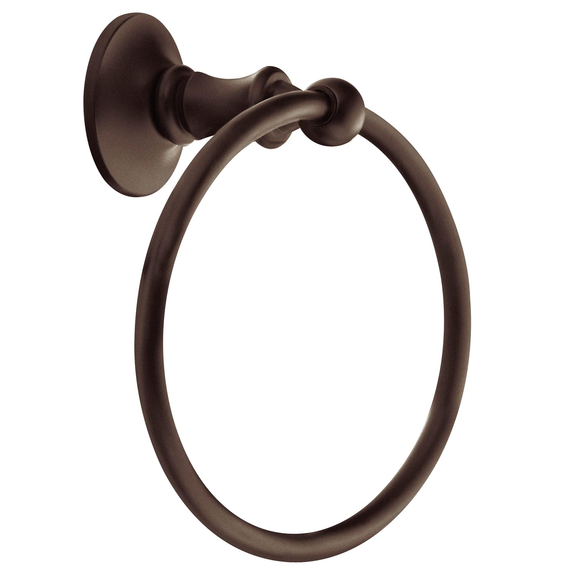 Moen Moen DN6786ORB Danbury Collection European Single Post Bathroom Hand Towel Ring, Oil-Rubbed Bronze