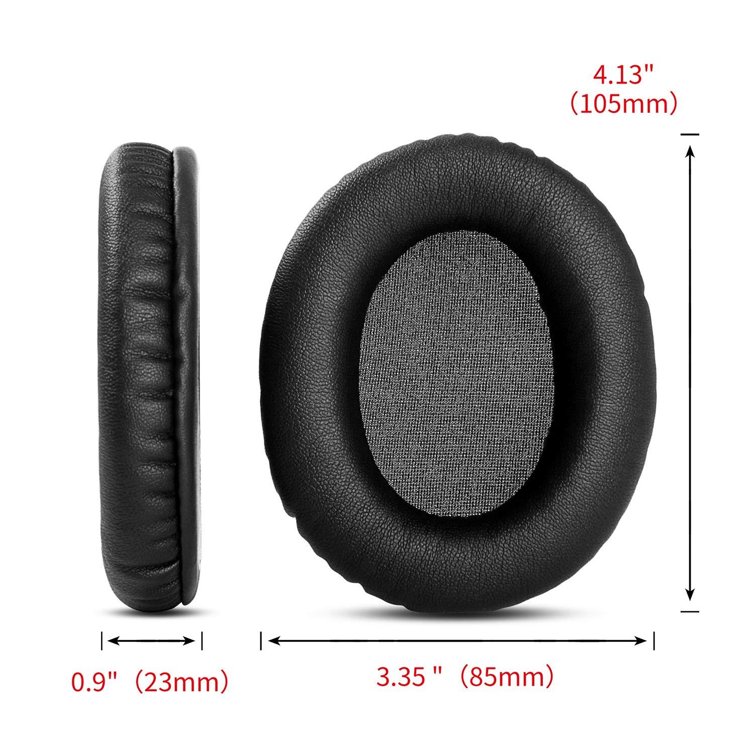 YunYiYi Replacement EarPad Cups Cushion Compatible with HyperX Cloud II Cloud Pro HyperX Cloud Alpha Headset Earmuffs Pillow (Black1)