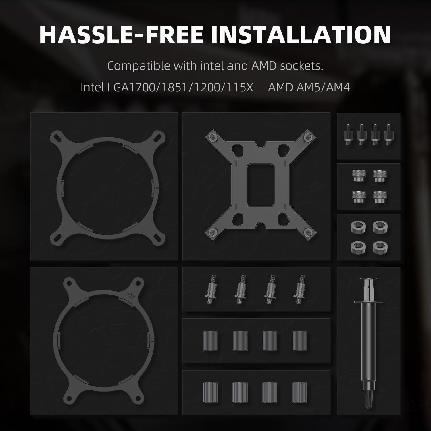 ID-COOLING ID-COOLING FX360 PRO Liquid CPU Cooler for Desktop - 360mm AIO Cooler, 3 x 120mm High-efficient Fans, Special CD Pattern Pump Header, Intel & AMD Compatible