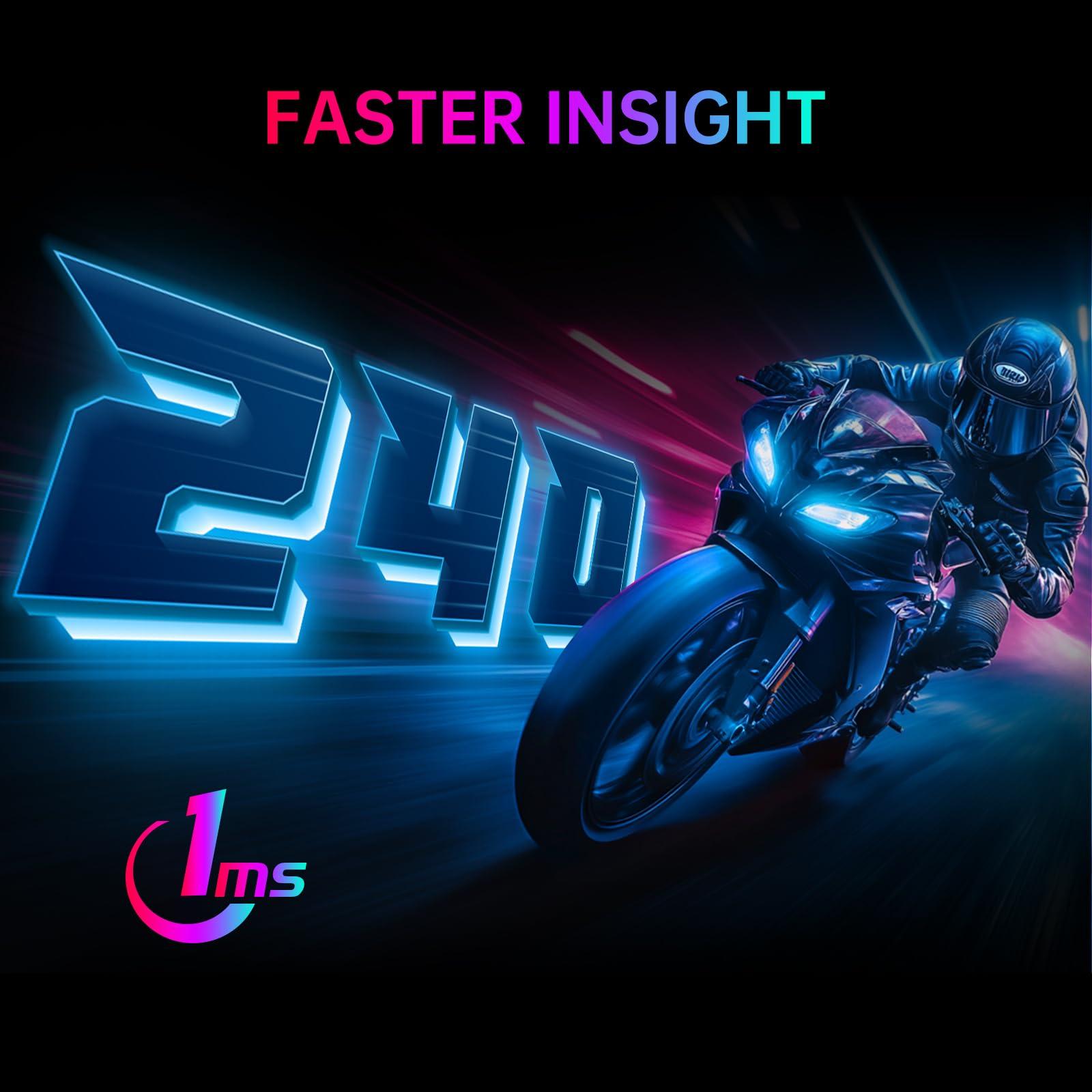 KTC KTC 27'' 240hz Gaming Monitor 1440p(2560 1440) 144Hz 1ms Fast HVA HDR400 130% sRGB HDMI & DisplayPort AdaptiveSync VESA Tilt Eye Care