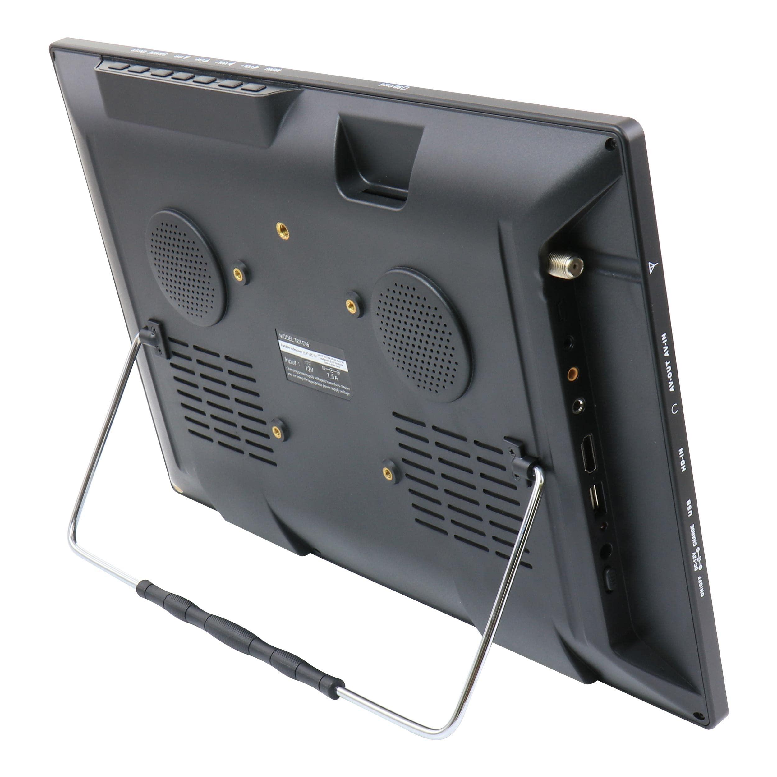 Trexonic Trexonic Portable Rechargeable 15.4 Inch LED TV with HDMI, SD/MMC, USB, VGA, AV in/Out & Built-in Digital Tuner, TRX-D15