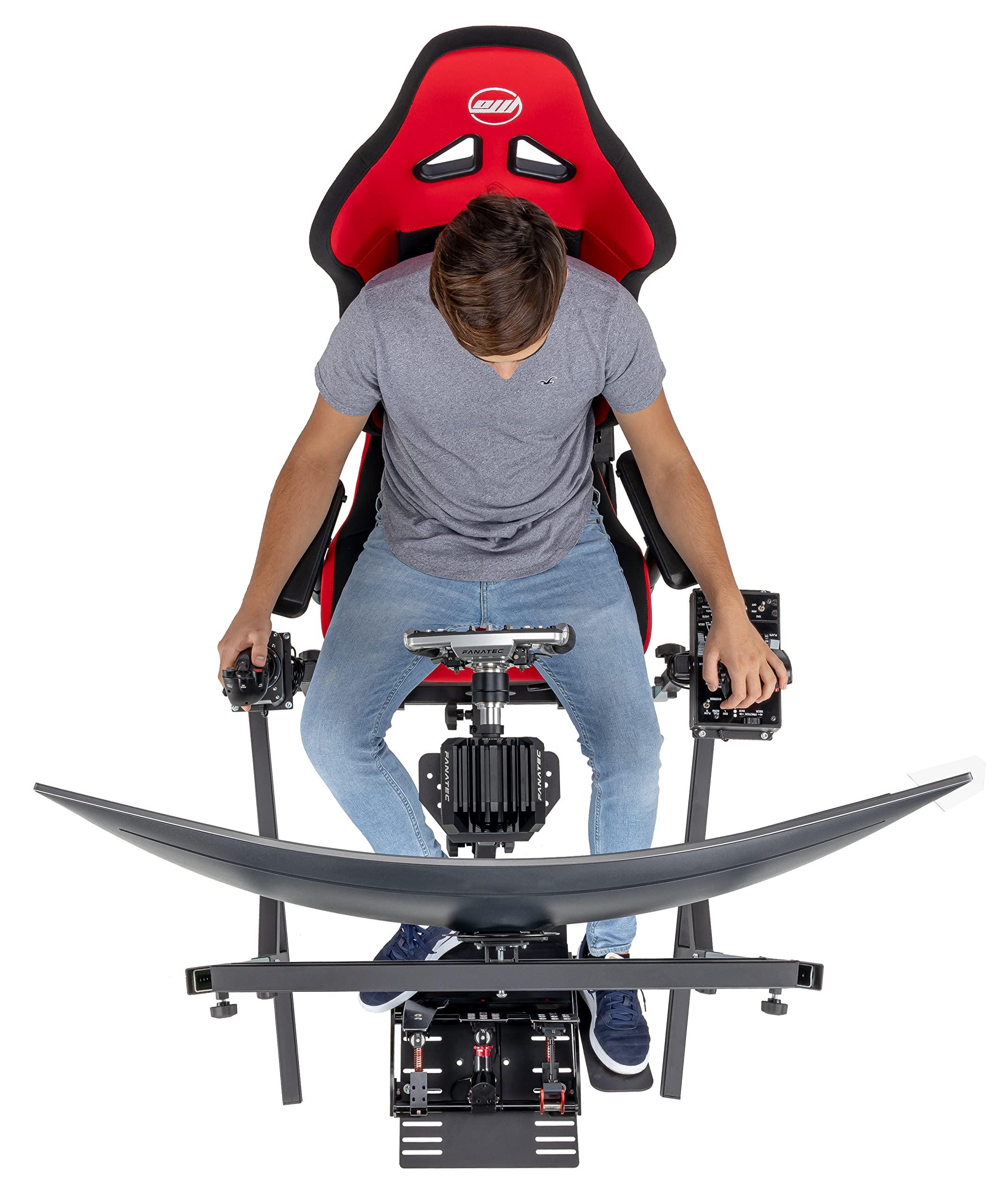 simfab SimFab Monitor Mount Floor Stand for Racing and Flight Simulators | for Monitors up to 100x100mm VESA, 24, 27, 32, 34, 37, 49 Ultra Wide