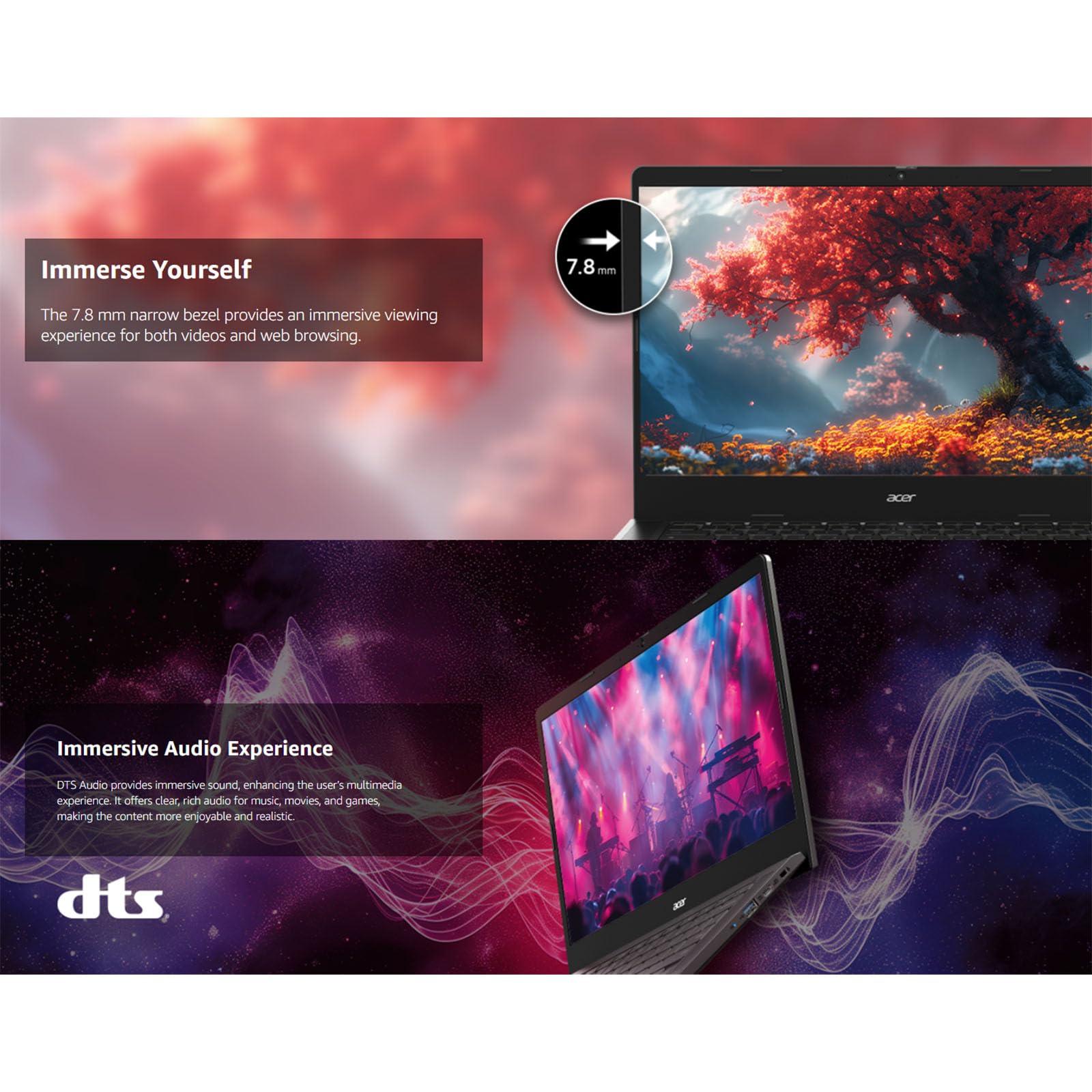 Acer Acer Chromebook Plus 14 Touchscreen Laptop Google - 14inch FHD Touchscreen Stylus Pen - 8 Core Intel i3-N305 - USB C - Google Chromebook Students School Laptop Mini - 2024 (8GB RAM |512GB PCIe SSD)