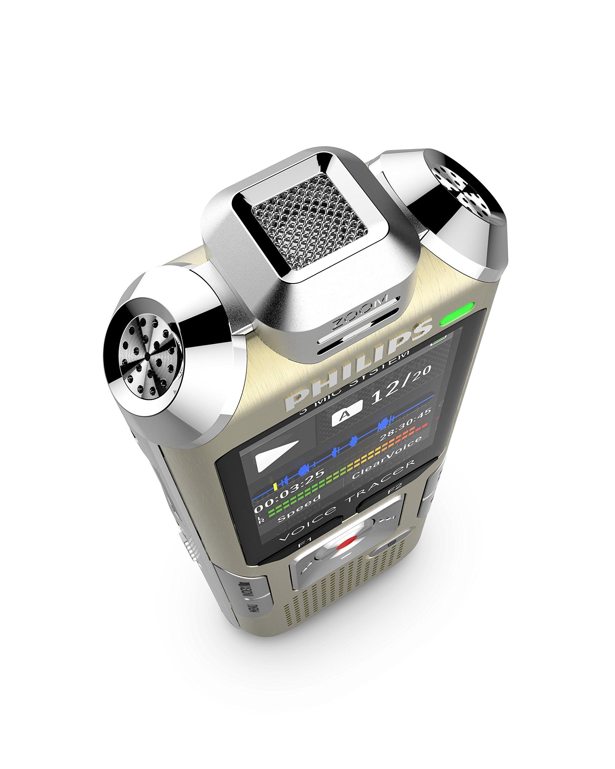 PHILIPS Philips Voice Tracer DCT6500 with 3 Mic High Fidelity Music Recording Including Wireless Remote