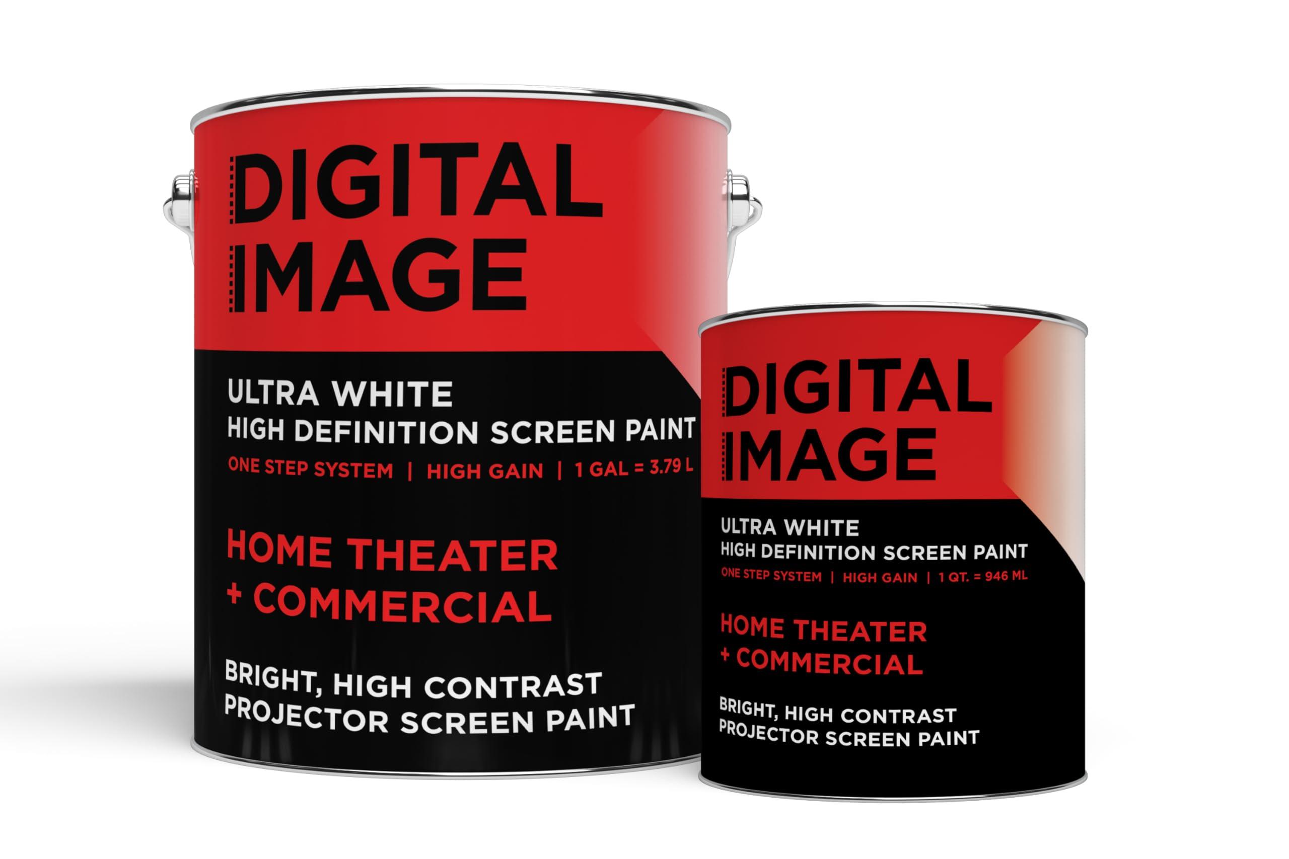 Digital Image Screen Paint Projector Screen Paint - High Definition, 4K, Ultra White - Quart