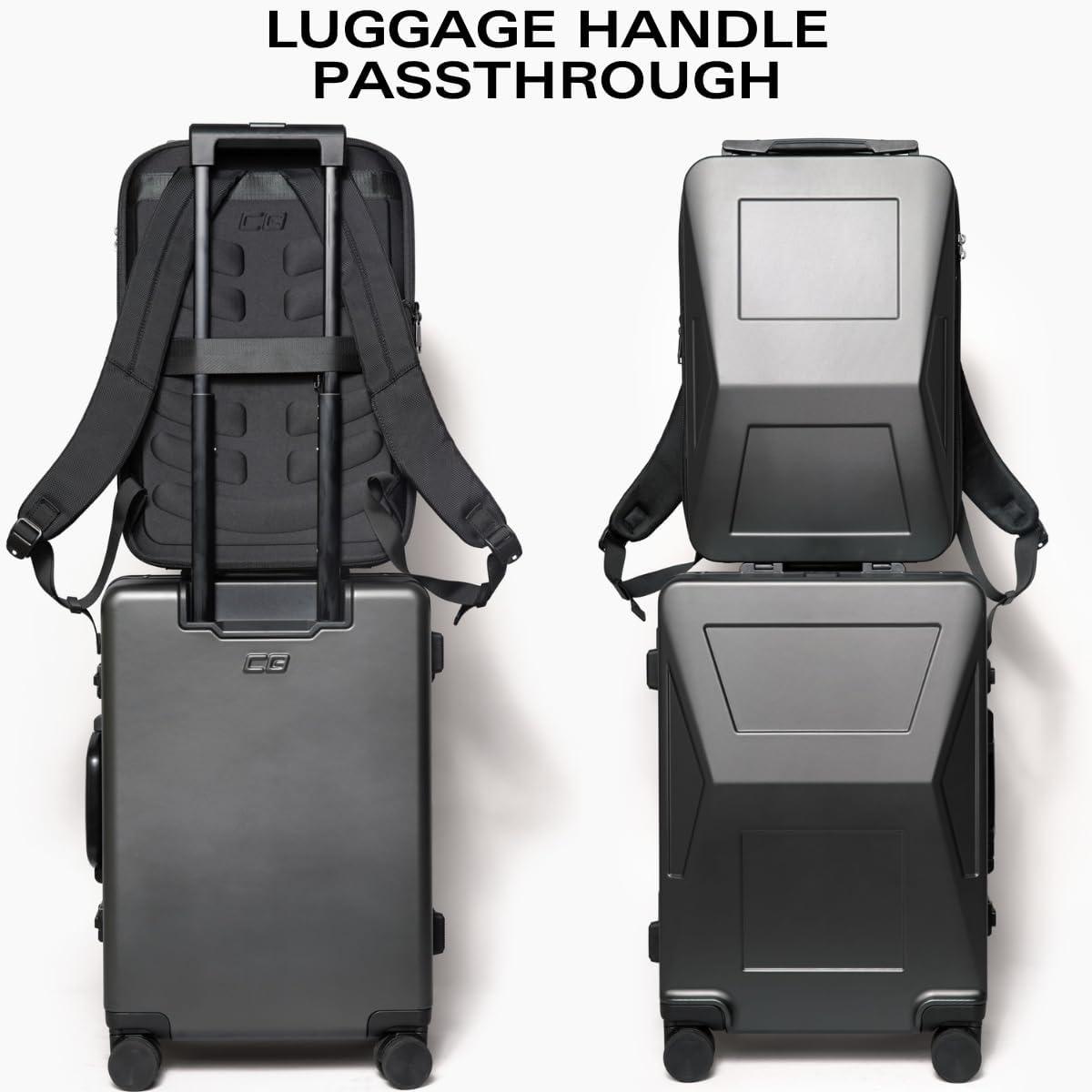 Cyber Backpack Cyberbackpack 2.0: Durable, Anti-Theft, Stylish, Expandable and Functional Laptop Backpack for Business, Gaming, and Travel with USB Charging for Men and Women